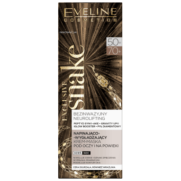 Eveline Cosmetics -  Eveline Exclusive Snake 50+/70+ Napinająco - wygładzający krem-maska pod oczy i na powieki